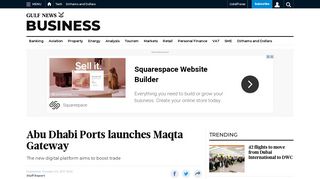 
                            6. Abu Dhabi Ports launches Maqta Gateway - Gulf News