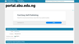 
                            6. ABU Registration Portal: Home - portal.abu.edu.ng