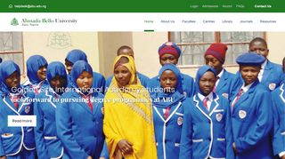 
                            2. ABU Zaria |The official website of Ahmadu Bello University, ZariaThe ...