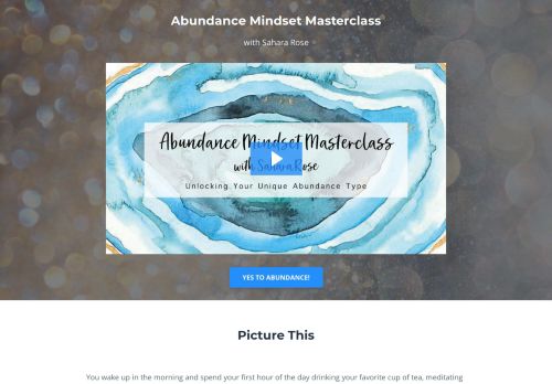 
                            3. Abundance Mindset Masterclass