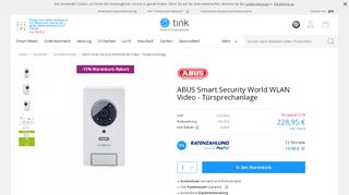 
                            11. ABUS Smart Security World WLAN Video... UVP 259,00 ... - tink