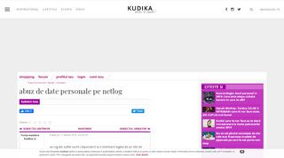 
                            3. Abuz de date personale pe netlog - Kudika