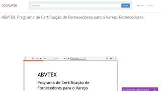 
                            12. ABVTEX. Programa de Certificação de Fornecedores para o Varejo ...