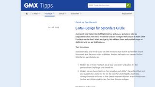 
                            8. Abwechslungsreiche E-Mails schreiben | GMX Tipp