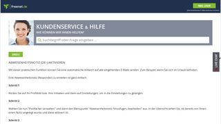 
                            4. Abwesenheitsnotiz - Kundenservice & Hilfe – freenet Hilfe ...