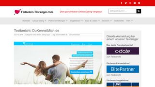 
                            2. Abzocke - DuKennstMich.de | Februar 2019 | Flirtseiten-Testsieger