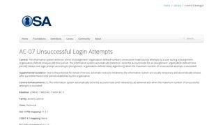 
                            7. AC-07 Unsuccessful Login Attempts - Open Security ...