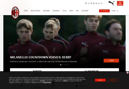
                            2. AC Milan: Sito Ufficiale - Home Page