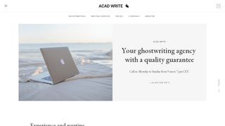 
                            4. ACAD WRITE the ghostwriter: Academic Writing Service