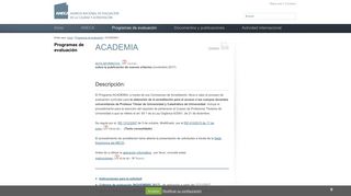 
                            2. ACADEMIA - Aneca