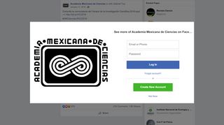 
                            2. Academia Mexicana de Ciencias - Facebook