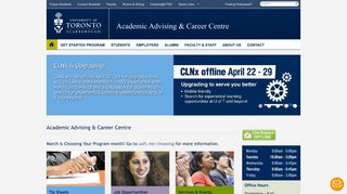 
                            2. Academic Advising & Career Centre - UTSC - University of Toronto