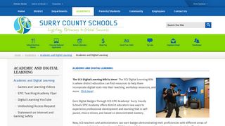 
                            4. Academic and Digital Learning - Surry County Schools