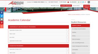 
                            7. Academic Calendar - Infrastructure University Kuala ...