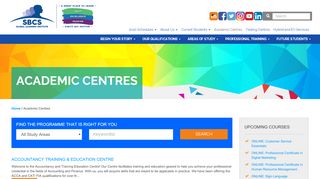 
                            10. Academic Centres • SBCS Global Learning Institute