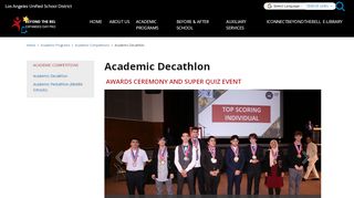 
                            11. Academic Decathlon