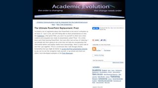 
                            11. Academic Evolution: The Ultimate PowerPoint Replacement: Prezi