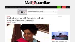 
                            12. Academic gets even with Cape varsity tech after being turned down ...