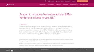 
                            10. Academic Initiative: Vertreten auf der BPM-Konferenz in ... - Signavio