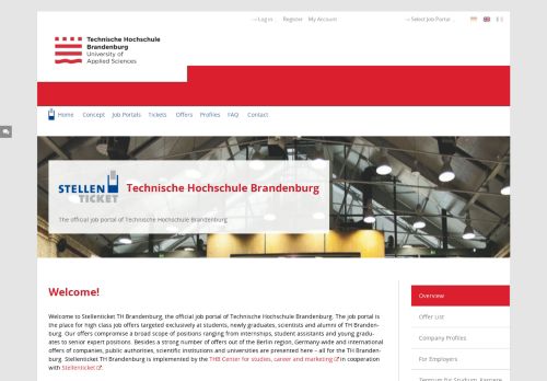 
                            13. Academic job portal Stellenticket Technische Hochschule ...