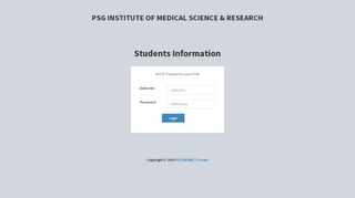 
                            8. Academic | Login - PSG IMSR