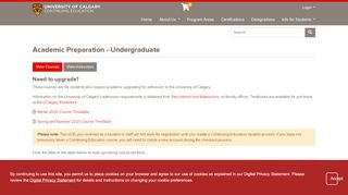 
                            5. Academic Preparation - Undergraduate | University of Calgary ...