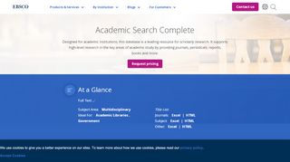 
                            2. Academic Search Complete | EBSCO