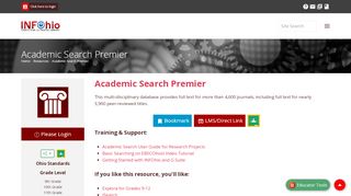 
                            13. Academic Search Premier - INFOhio