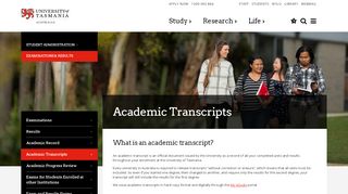 
                            3. Academic Transcripts | Examinations & Results | UTAS