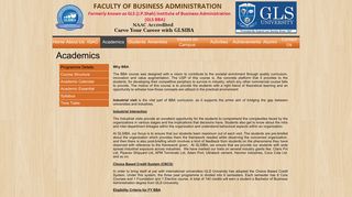 
                            7. Academics - GLS Institute of Business Administration | GLS