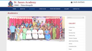 
                            10. Academics | St.James Academy CBSE