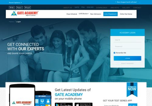 
                            1. academy login - Gate Academy | Steps To Success