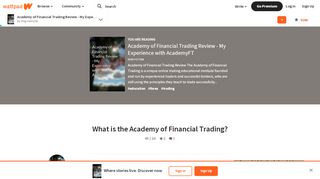 
                            11. Academy of Financial Trading Review - My Experience with ...