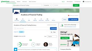 
                            11. Academy of Financial Trading Reviews | Glassdoor