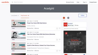 
                            8. Acadgild Events | Eventbrite