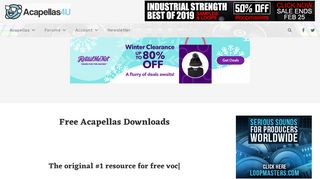 
                            1. ACAPELLAS4u: Your #1 Resource for FREE Acapellas to Download