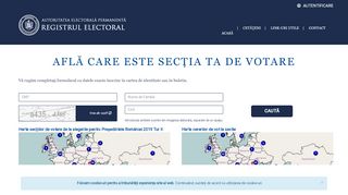 
                            6. Acasa - AEP Registrul electoral v3.0