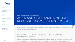 
                            9. ACCA and CPA Canada Mutual Recognition Agreement (MRA) | CPA ...