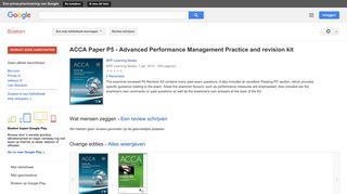 
                            10. ACCA Paper P5 - Advanced Performance Management Practice and ...