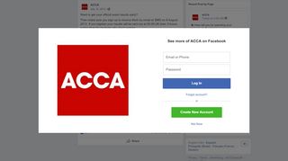 
                            9. ACCA - Want to get your official exam results early?... | Facebook