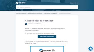 
                            4. Accede desde tu ordenador | Centro de Soporte Movertis