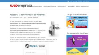 
                            3. Acceder a la administración de WordPress - Webempresa