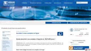 
                            12. Accéder à mes comptes en ligne : UNIBANK S.A.