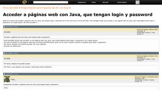 
                            6. Acceder a páginas web con Java, que tengan login y password ...