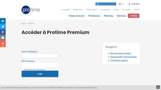 
                            1. Accéder à Protime Premium | Protime
