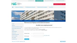 
                            1. Accéder à son compte - Hôpitaux Universitaires de Genève - HUG