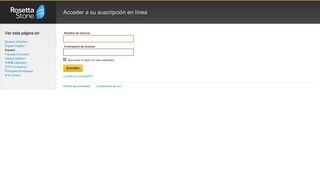 
                            4. Acceder a su suscripción en línea - Official Rosetta Stone