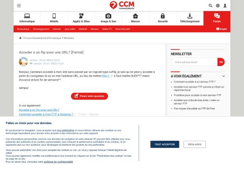 
                            11. Acceder a un ftp avec une URL? - Comment Ça Marche