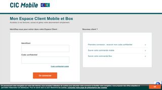 
                            6. Accéder à votre Espace Client CIC Mobile