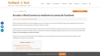 
                            12. Acceder a WooCommerce mediante la cuenta de Facebook